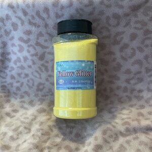 Vibrant Fine Yellow Glitter Jar